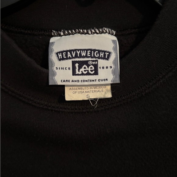 Lee Black Crewneck Sweatshirt with Corvette Rear Embroidery - Picture 3 of 6